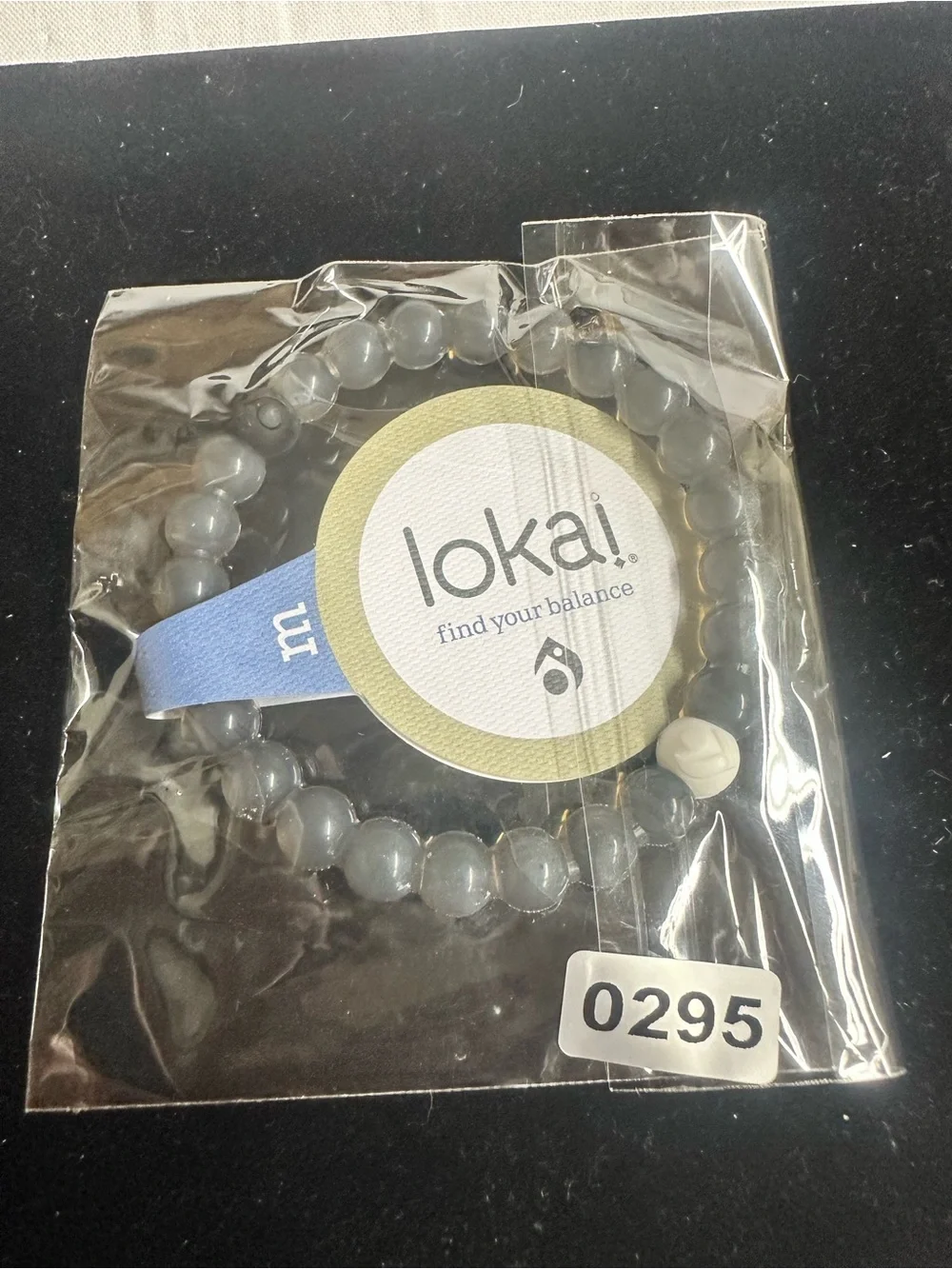 Lokai Kids Gray Beaded Balance Bracelet